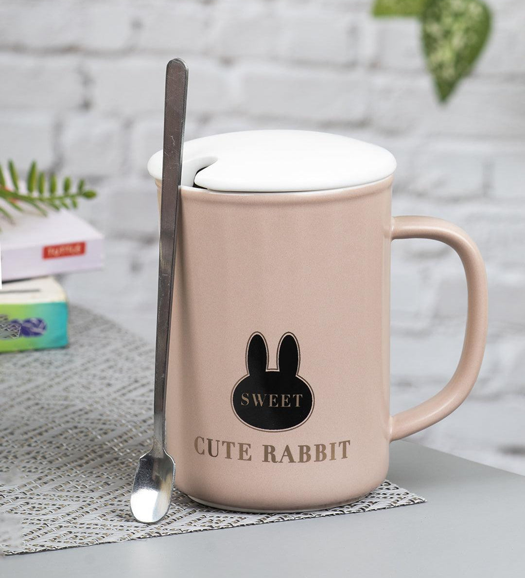 Coffee Mug (380mL, Cute Rabbit) - MARKET 99