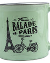 Coffee Mug, Ballade a Paris, Green, Ceramic, 200 mL - MARKET 99