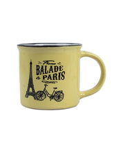 Coffee Mug, Ballade a Paris, Yellow, Ceramic, 200 mL - MARKET 99