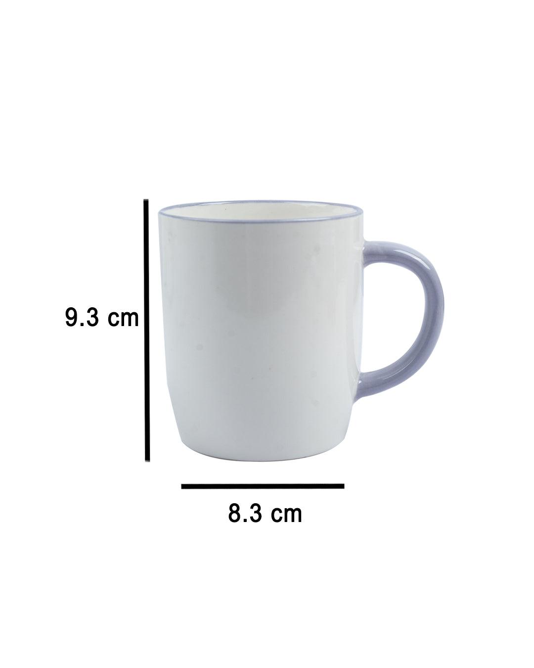 Coffee Mug, Glossy Finish, Light Blue, Ceramic, 380 mL - MARKET 99