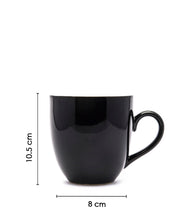 Coffee Mug Set, Handmade, Classic Mug, Black & White Colour, Ceramic, Set of 6, 220 mL - MARKET 99