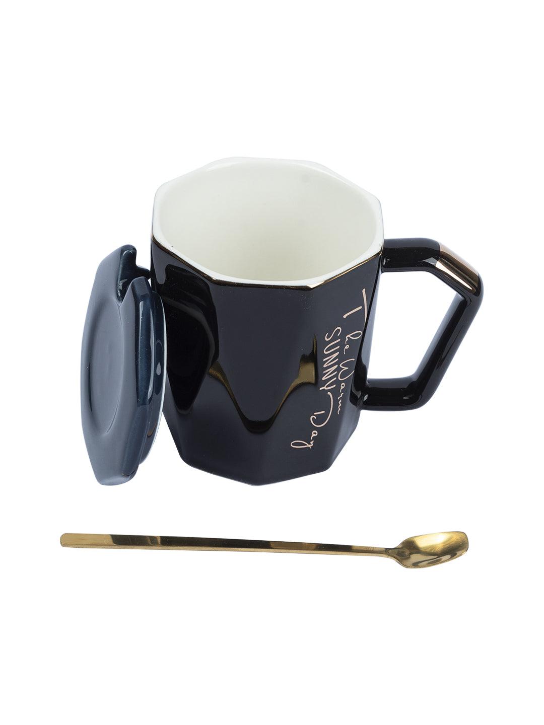 Coffee Mug With Lid (320 Ml) - MARKET 99