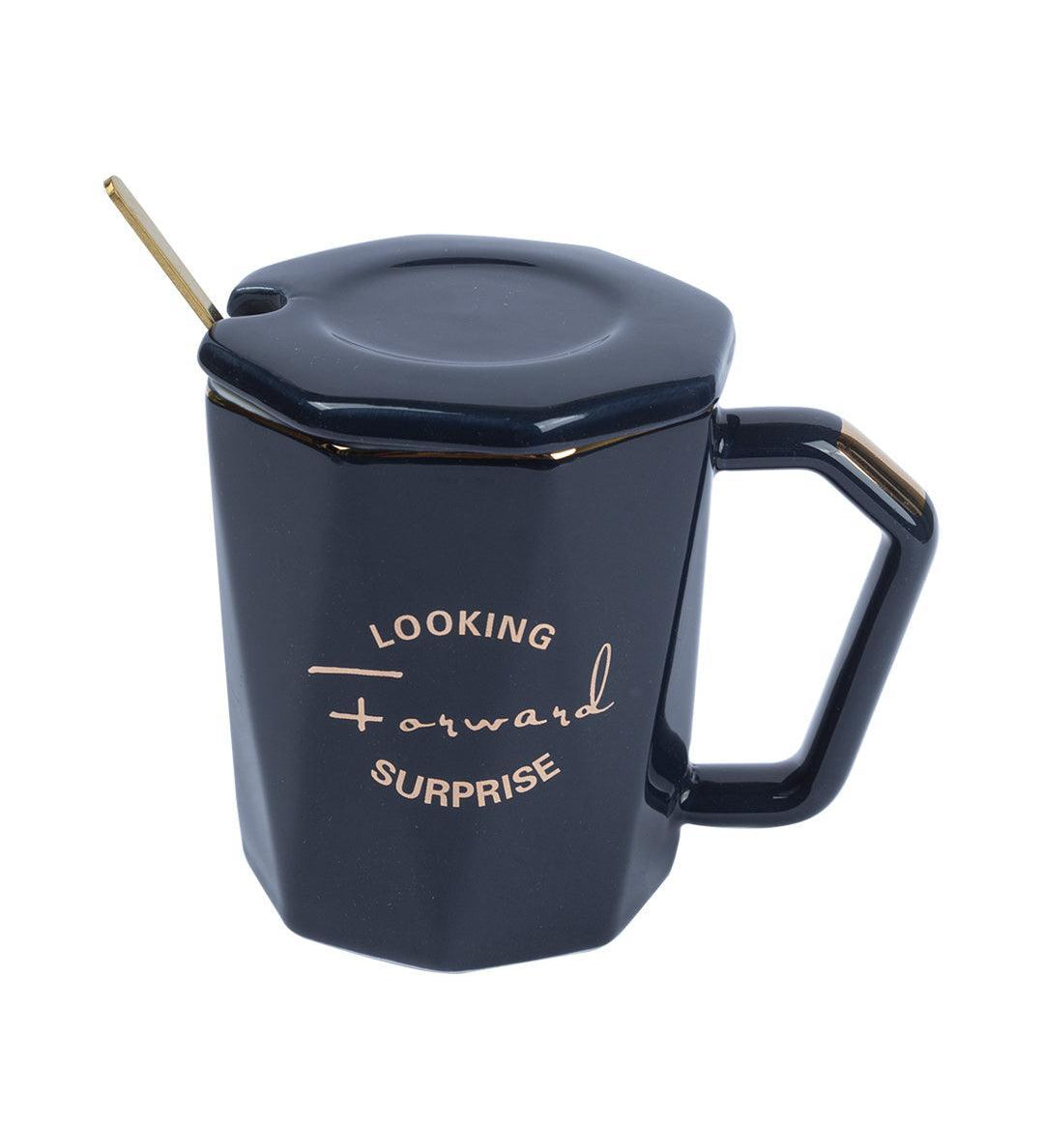 Coffee Mug With Lid (320 Ml) - MARKET 99