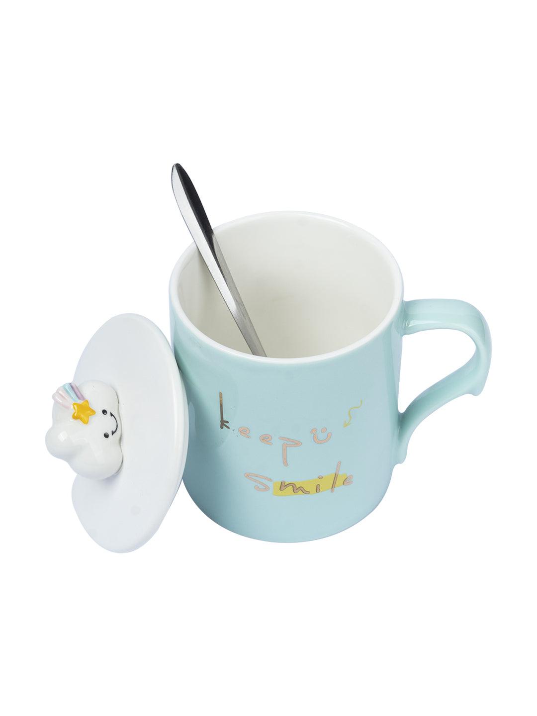 Coffee Mug With Lid (350 Ml) - MARKET 99