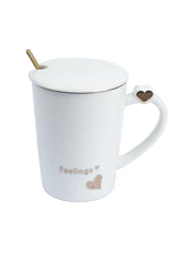 Coffee Mug With Lid (380 Ml), Assorted Colour - MARKET 99