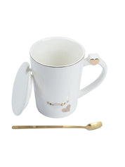 Coffee Mug With Lid (380 Ml), Assorted Colour - MARKET 99