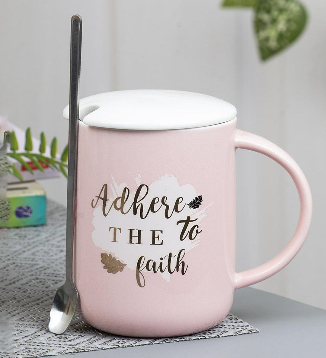 Coffee Mug With Lid (400 Ml) - MARKET 99