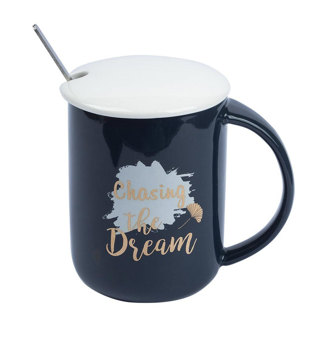 Coffee Mug With Lid (400 Ml) - MARKET 99