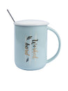 Coffee Mug With Lid (400 Ml) - MARKET 99