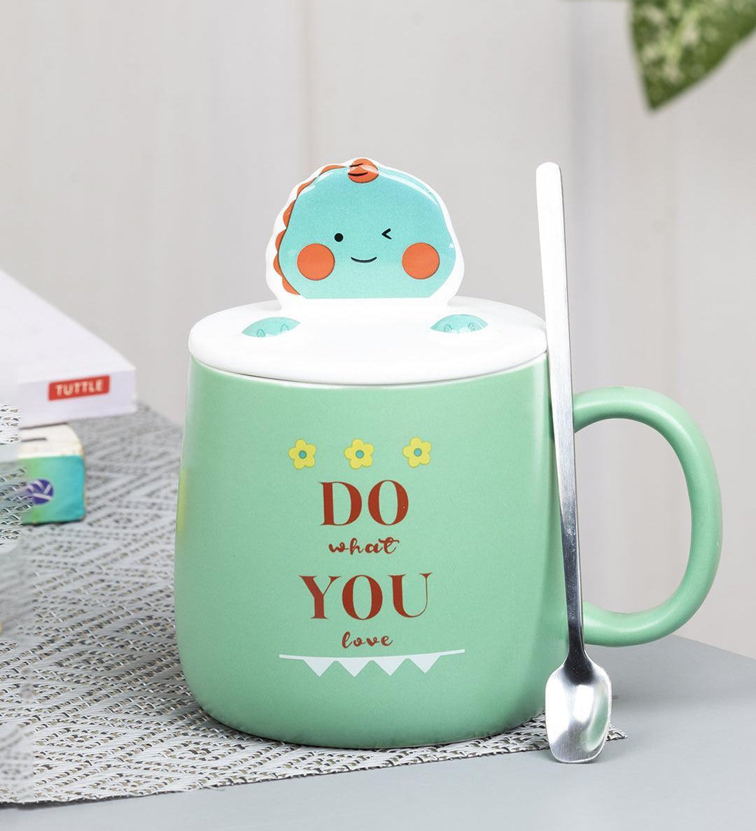Coffee Mug With Lid (420 Ml) - MARKET 99