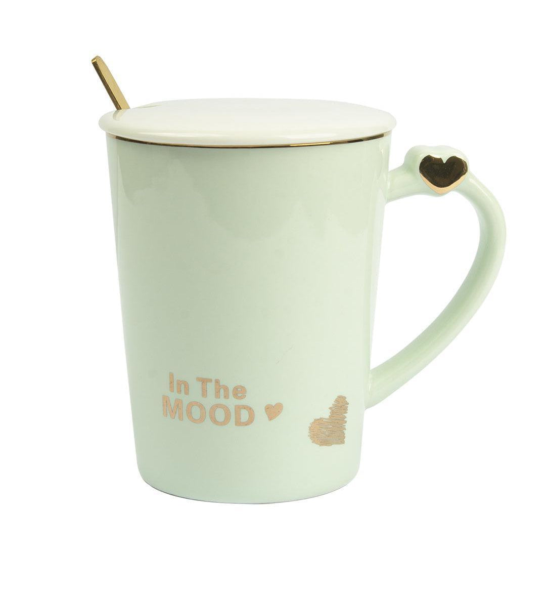 Coffee Mugs With Print 'In The MOOD' - 380mL - MARKET 99