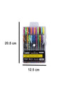 Colour Pens, Multicolour, Plastic, Set of 24 - MARKET 99