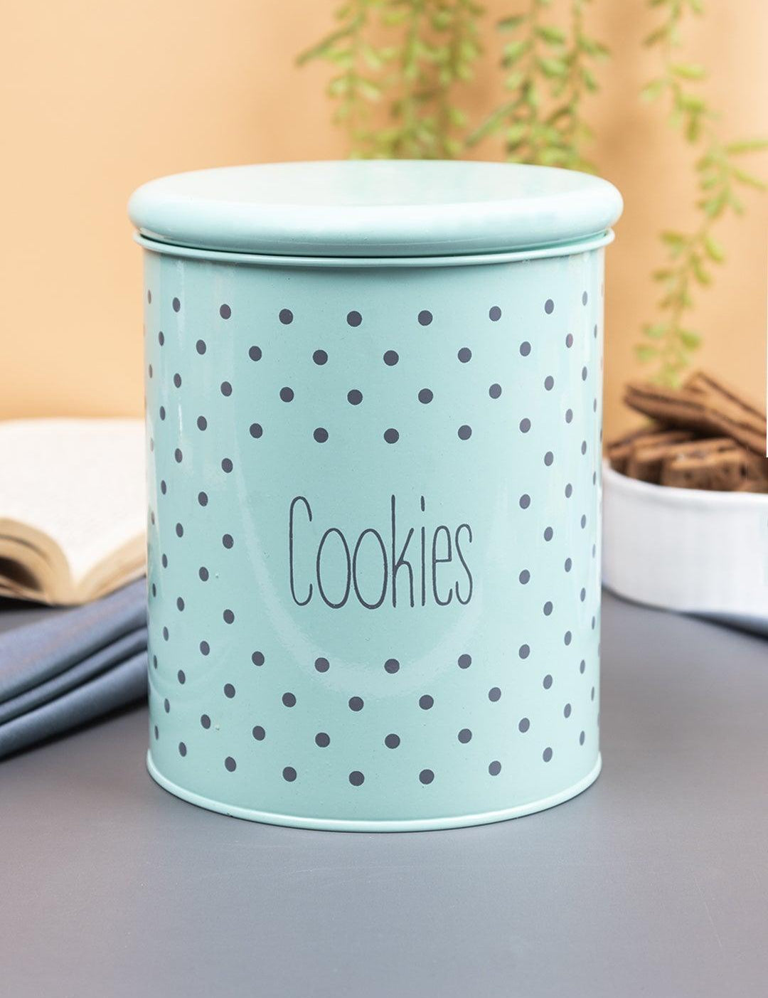 Green Cookies Jar With Lid (1700mL)