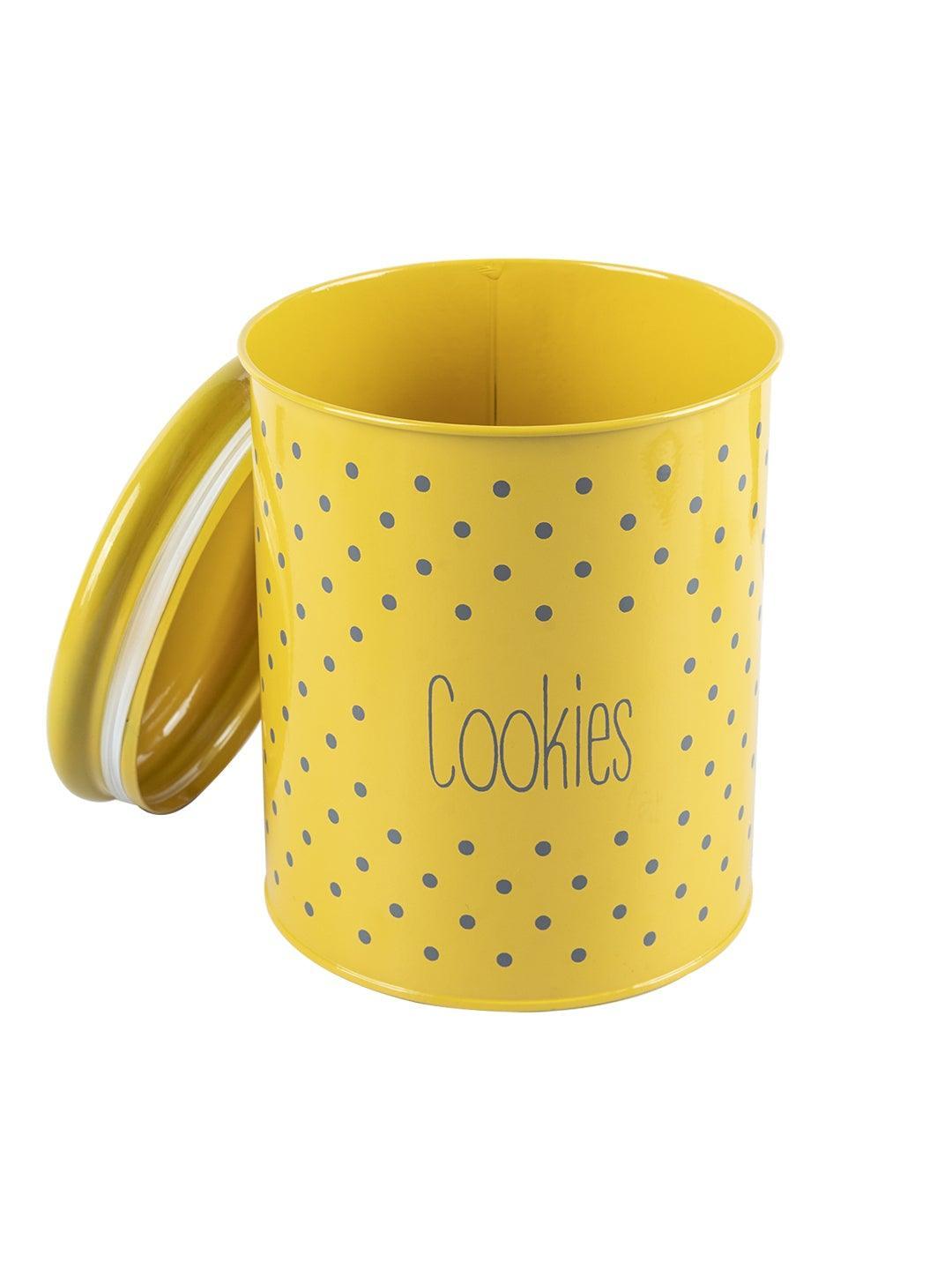 Yellow Cookies Jar With Lid (1700mL)