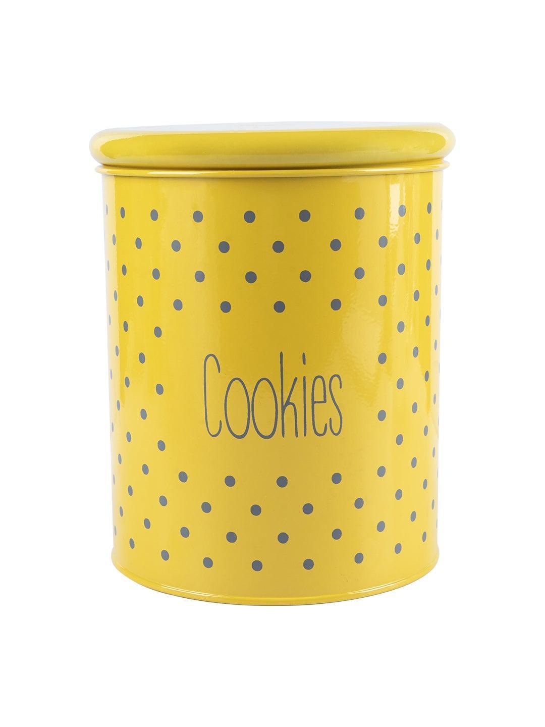 Yellow Cookies Jar With Lid (1700mL)
