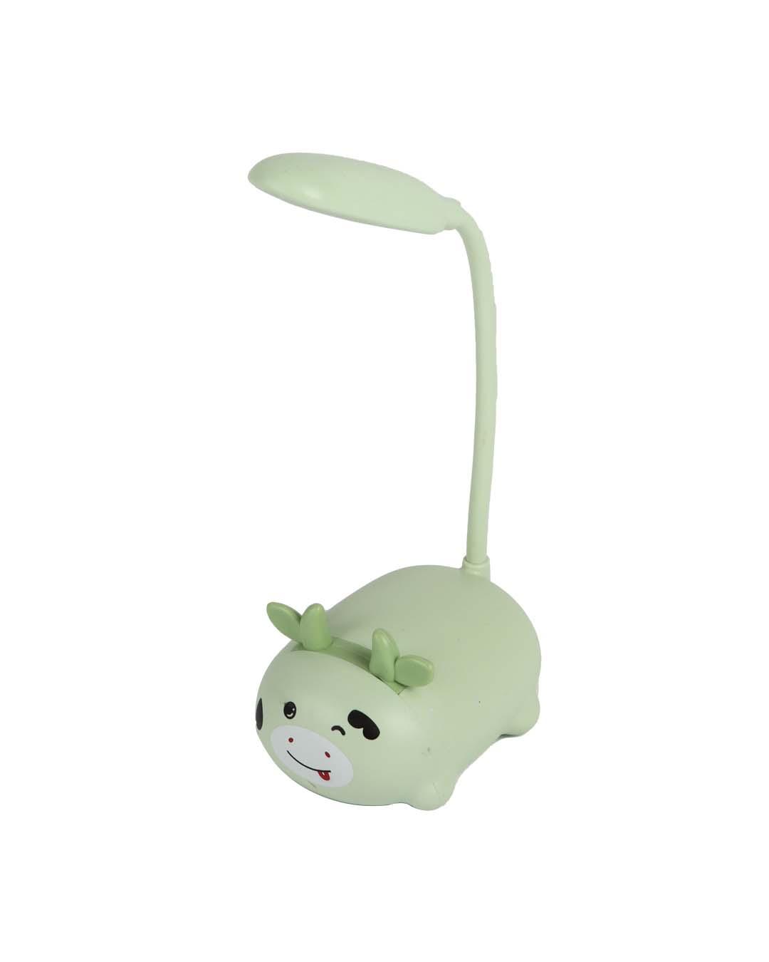 Cow Kids Study Lamp, Light Green, Plastic & Iron - MARKET 99