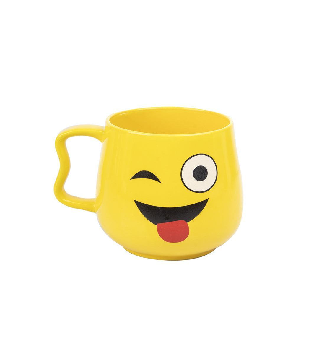 'Crazy Face Emoji' Ceramic Tea & Coffee Mug in Ceramic ( 530 mL, Microwave Safe) - MARKET 99