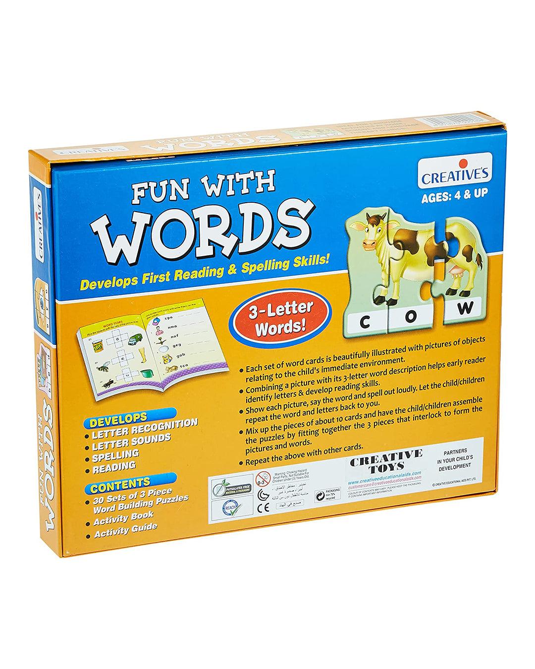 Creative Fun With Words for Pre School Kids - For Child Age 4 & Up - MARKET 99