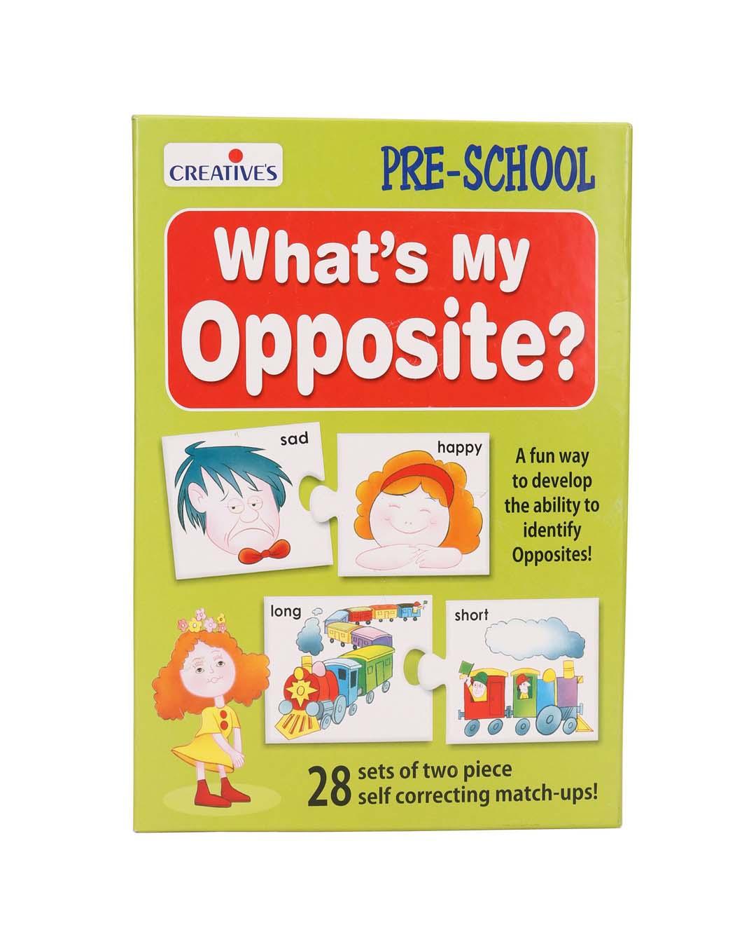 Creative What'S My Opposite, (28 Sets of two piece) Pre School for Kid - For Child 4 & Up - MARKET 99
