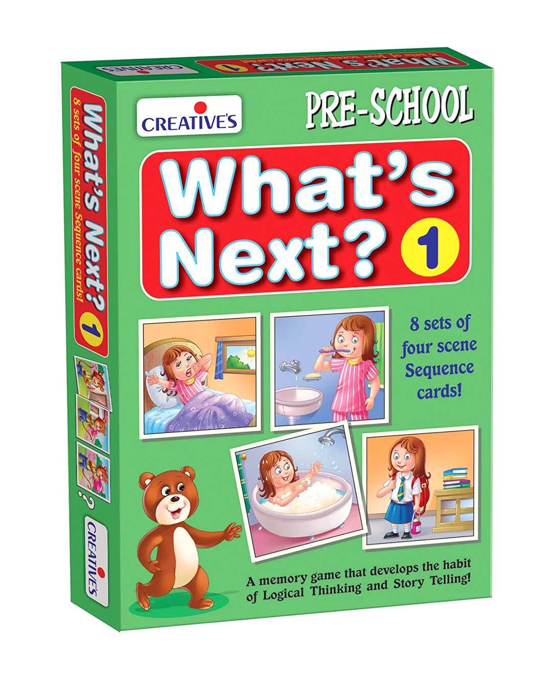 Creative What'S Next-I, (8 Sets of four sense Sequence Card) - For Child Age 4 & UP - MARKET 99