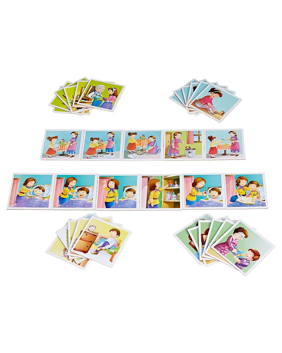 Creative What'S Next-I, (8 Sets of four sense Sequence Card) - For Child Age 4 & UP - MARKET 99