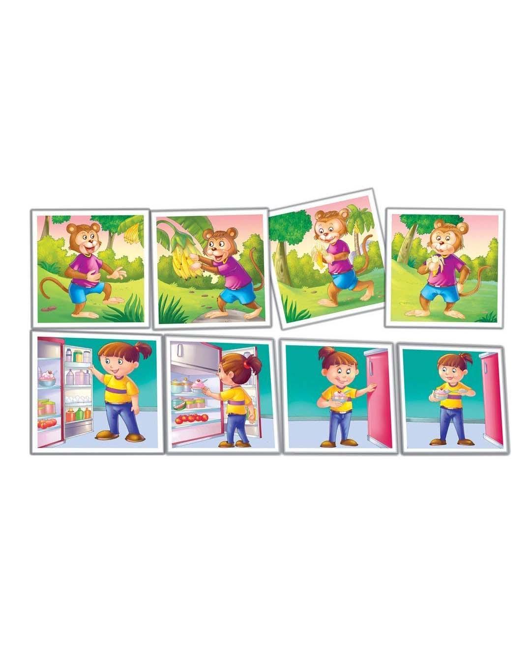 Creative What'S Next-I, (8 Sets of four sense Sequence Card) - For Child Age 4 & UP - MARKET 99