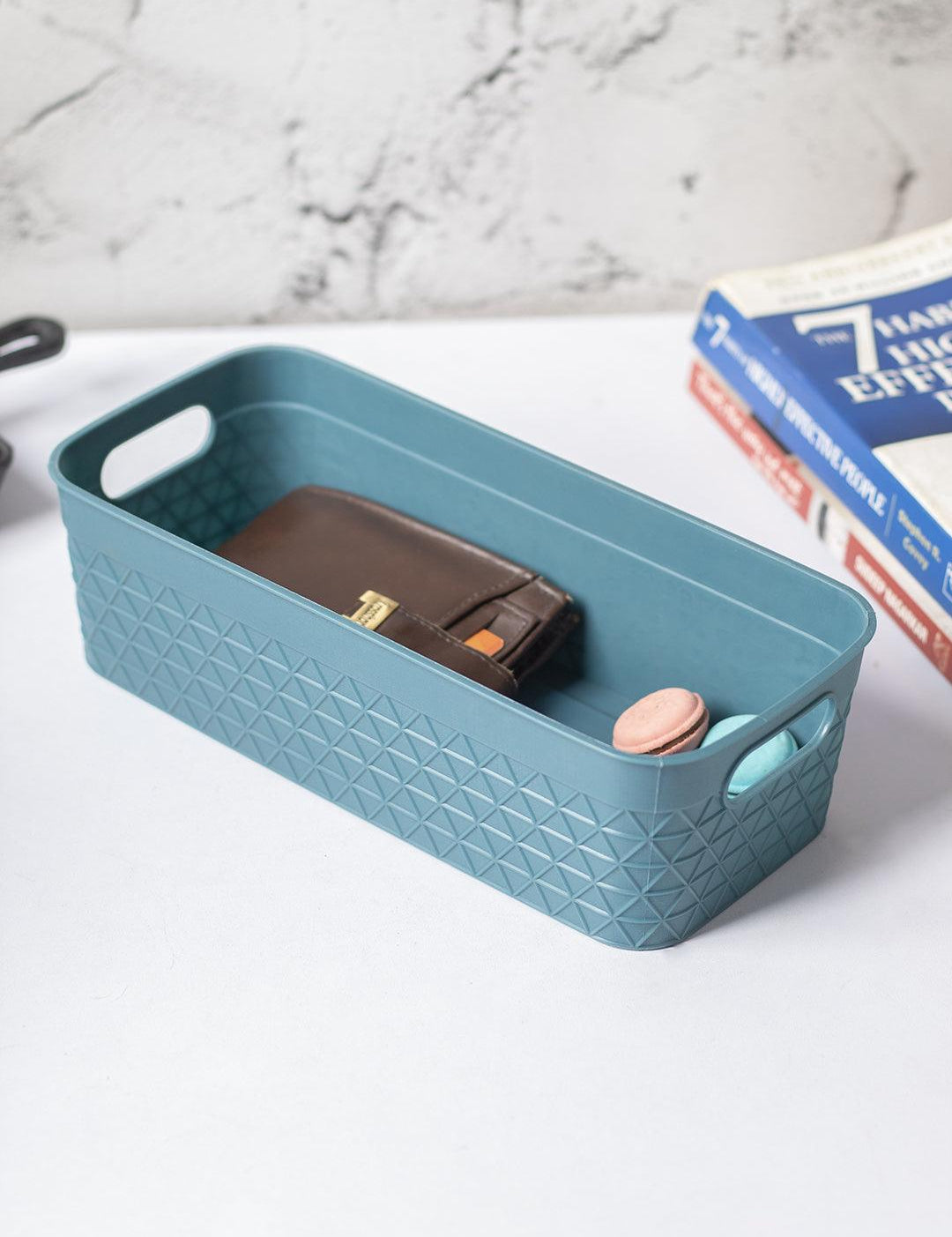 Dark Cyan Multipurpose Storage Basket