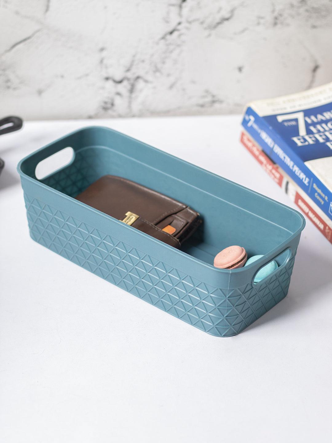 Dark Cyan Multipurpose Storage Basket