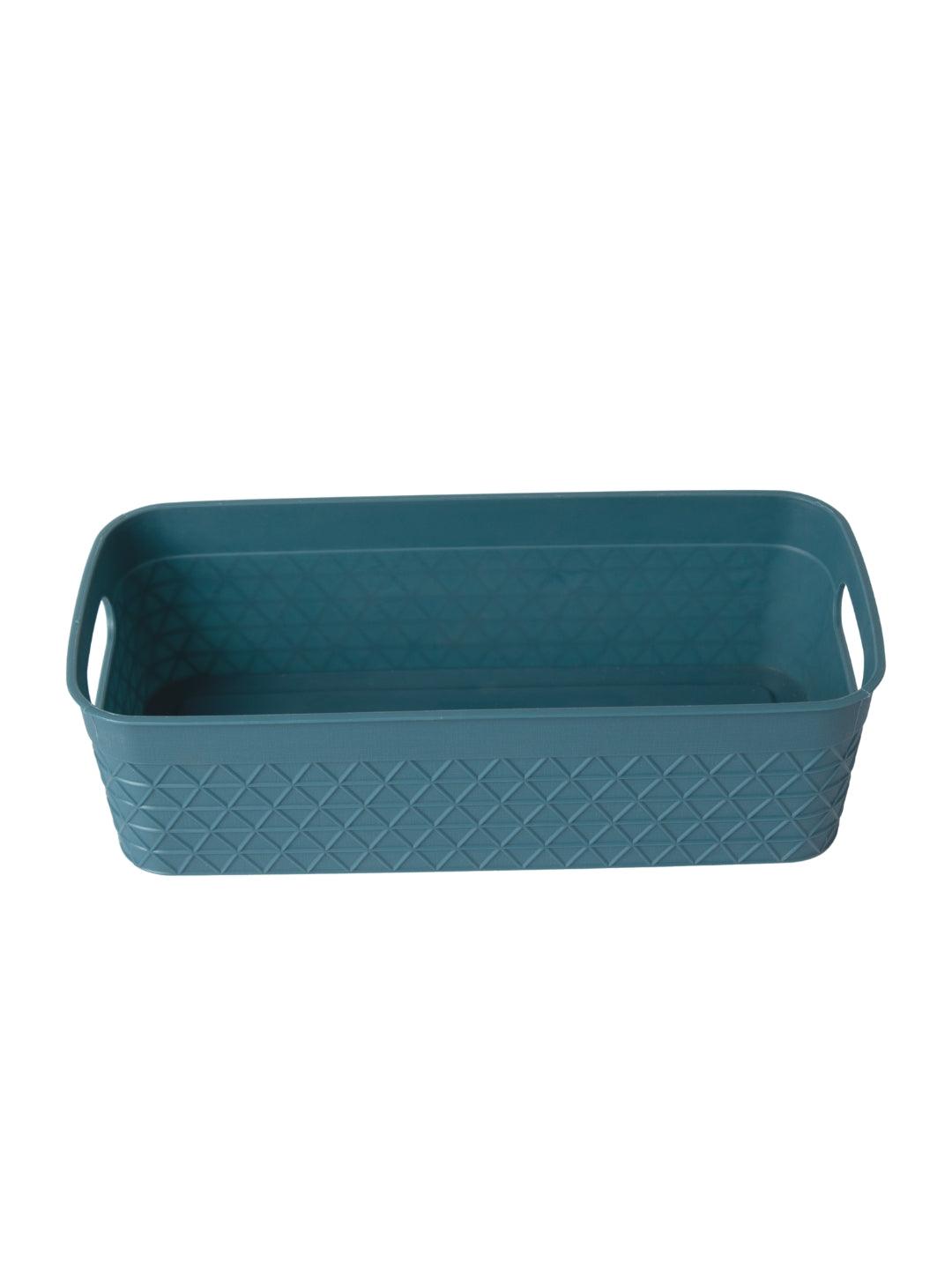 Dark Cyan Multipurpose Storage Basket