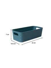 Dark Cyan Multipurpose Storage Basket