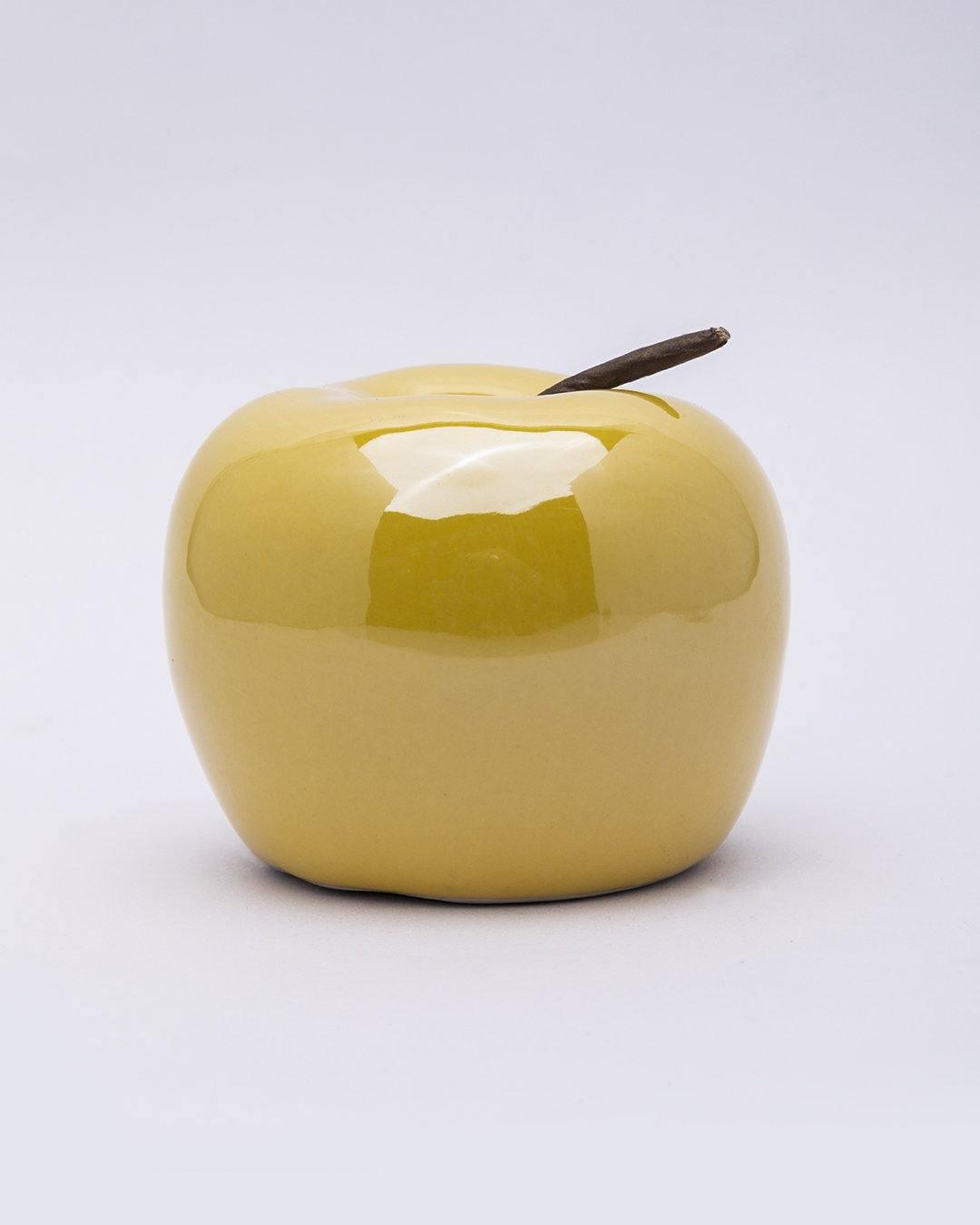 Décor Apple, Decorative Object, Yellow, Ceramic - MARKET 99