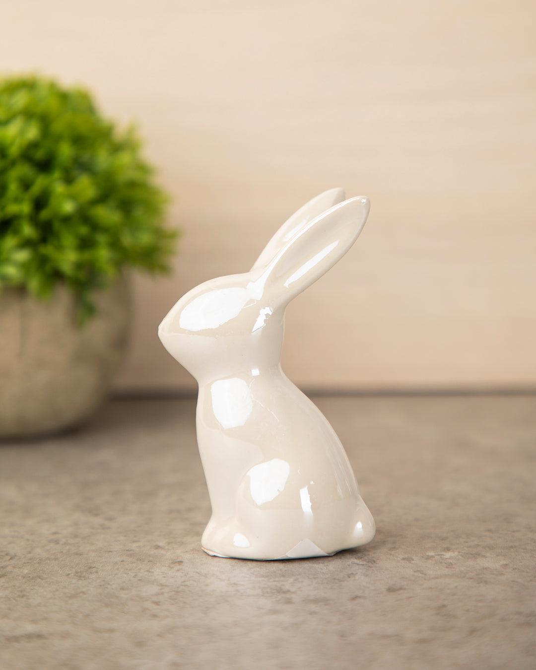 Décor Bunny, Decorative Object, White, Ceramic - MARKET 99