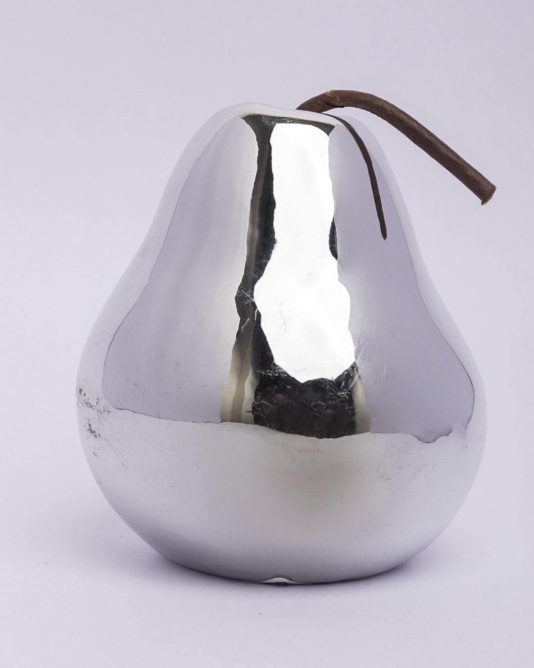 Décor Pear, Decorative Object, Silver, Ceramic - MARKET 99