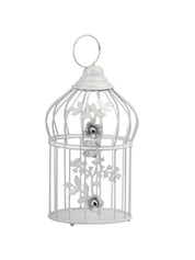 Diwali Decoration Item WHITE CAGE T -LITE HOLDER PACK OF 2