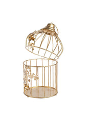Diwali Decoration Item WHITE CAGE T -LITE HOLDER PACK OF 2