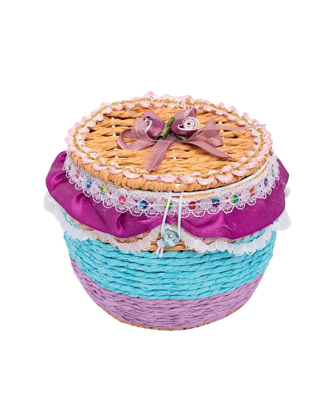 Decorative Box, Multicolour, Paper - MARKET 99