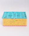 Decorative Box, Rectangle, Blue, Paper - MARKET 99