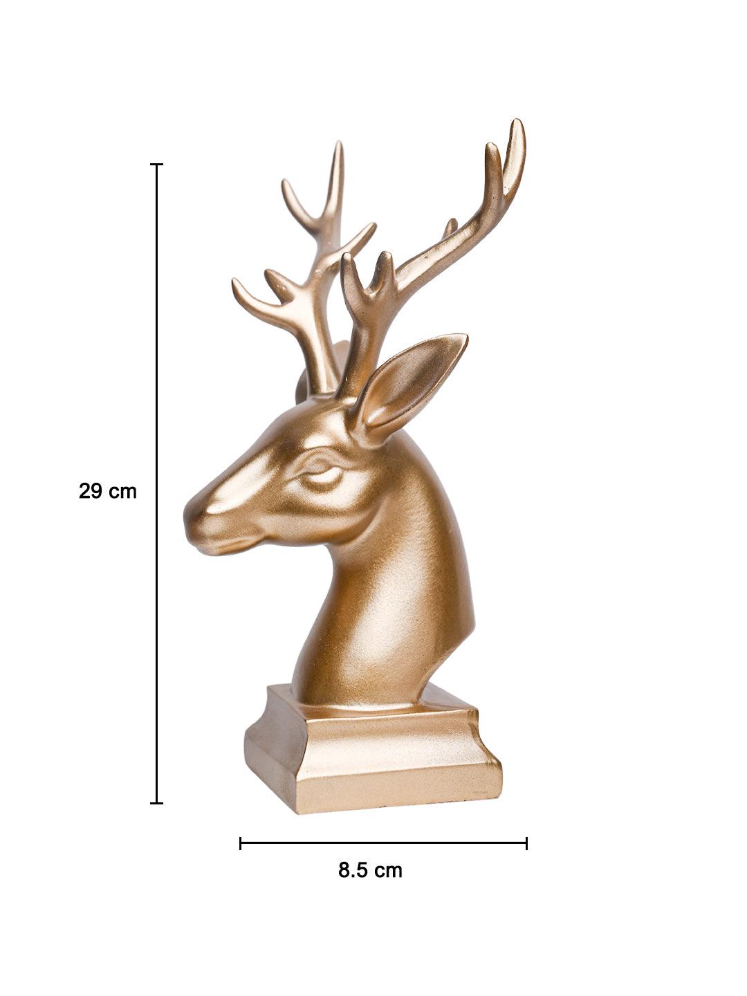 Decorative Deer Statue - 15CM | Deer Sculpture Decor Object White 15CM - MARKET 99