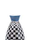 Decorative Flower Vase - Black, White and Blue - MARKET 99