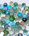 Decorative Glass Pebbles, Stones for Garden, Art & Craft, Aquarium, Multicolour, Glass - MARKET 99