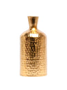 Decorative Golden Hammered Flower Vase - Cylinderical Shape - MARKET 99