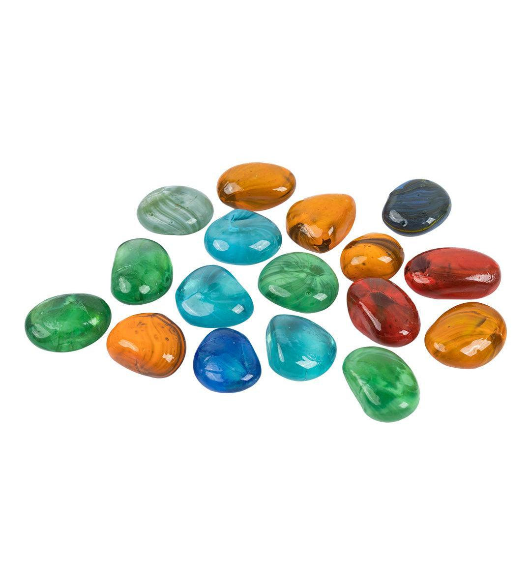 Decorative Pebbles, Multicolour, Glass - MARKET 99
