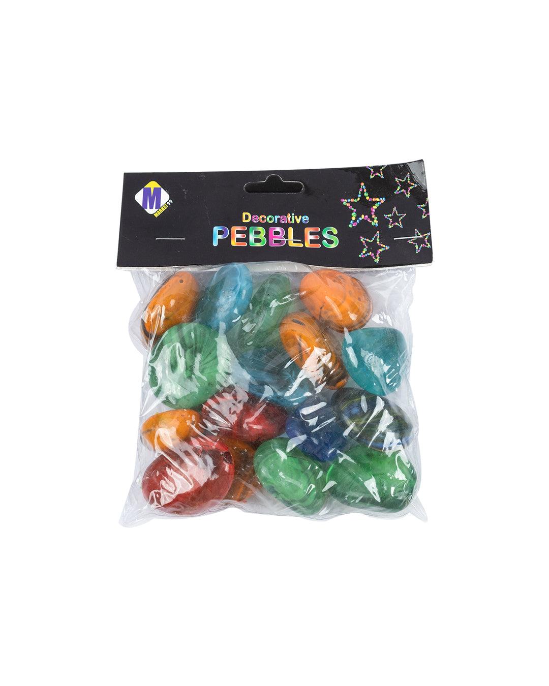 Decorative Pebbles, Multicolour, Glass - MARKET 99
