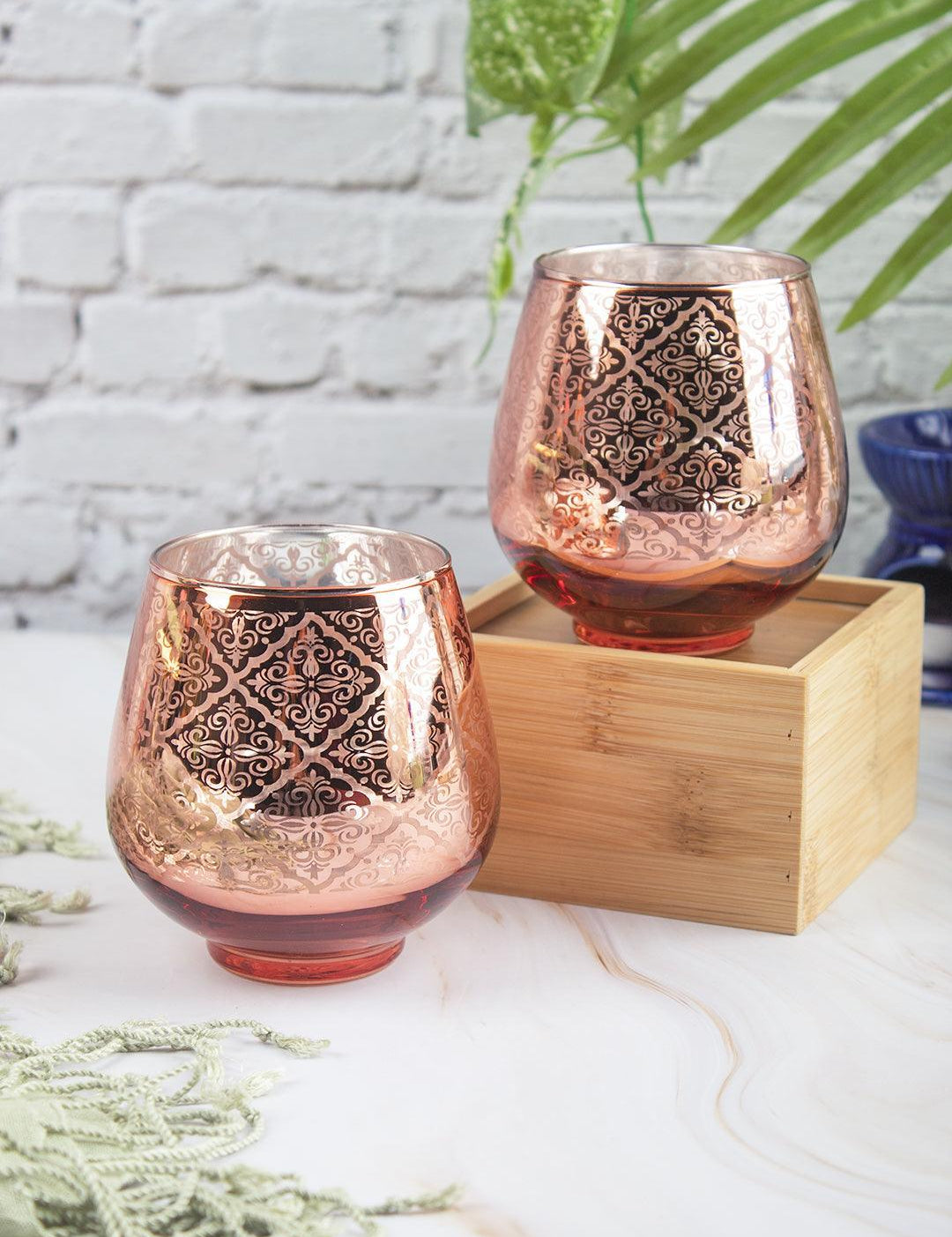 Decorative Tealight Candle Holders Pack Of 2 Pcs - MARKET 99