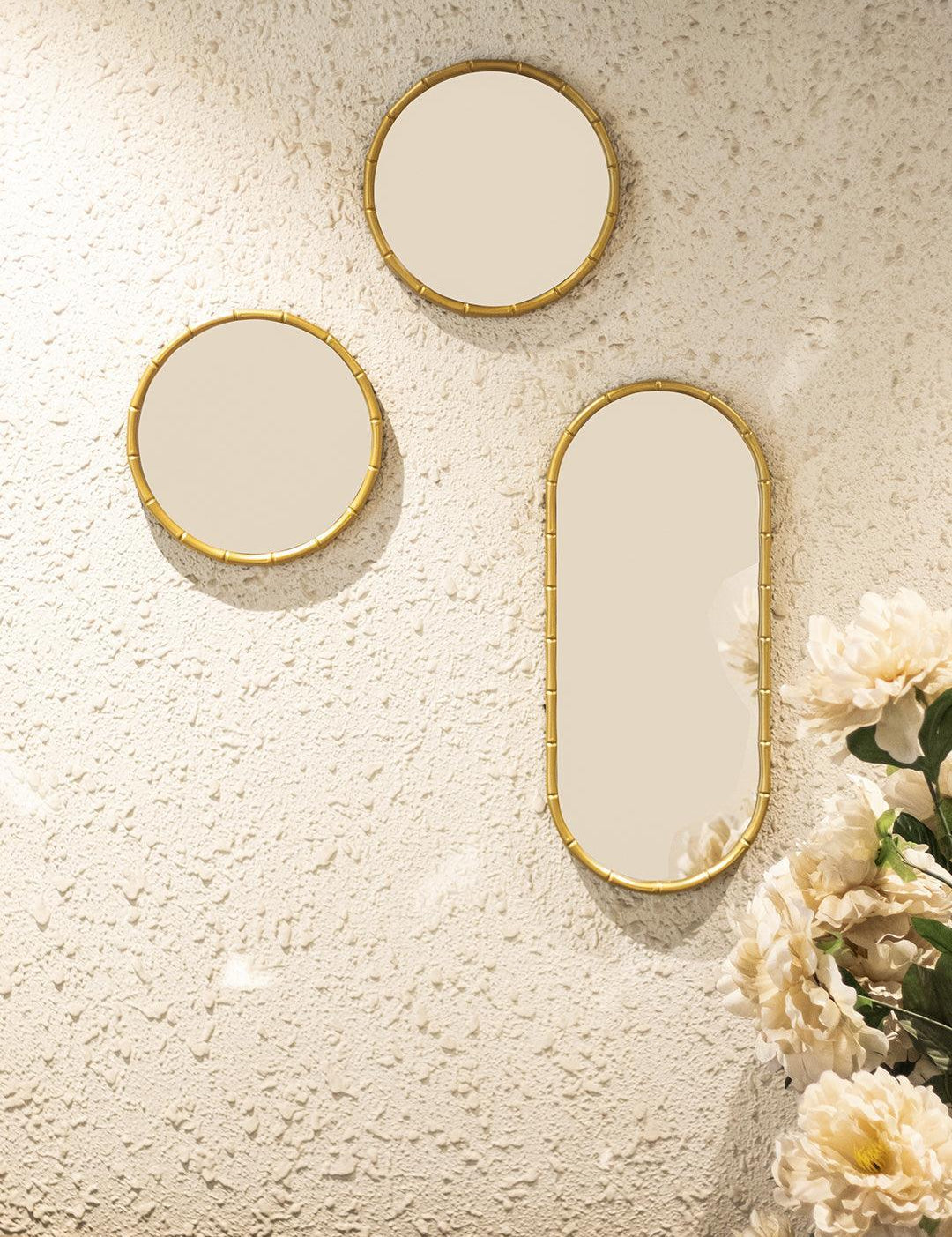 Decorative Wall Hanging Mirrors (Set of 3 Mirrors) - MARKET 99