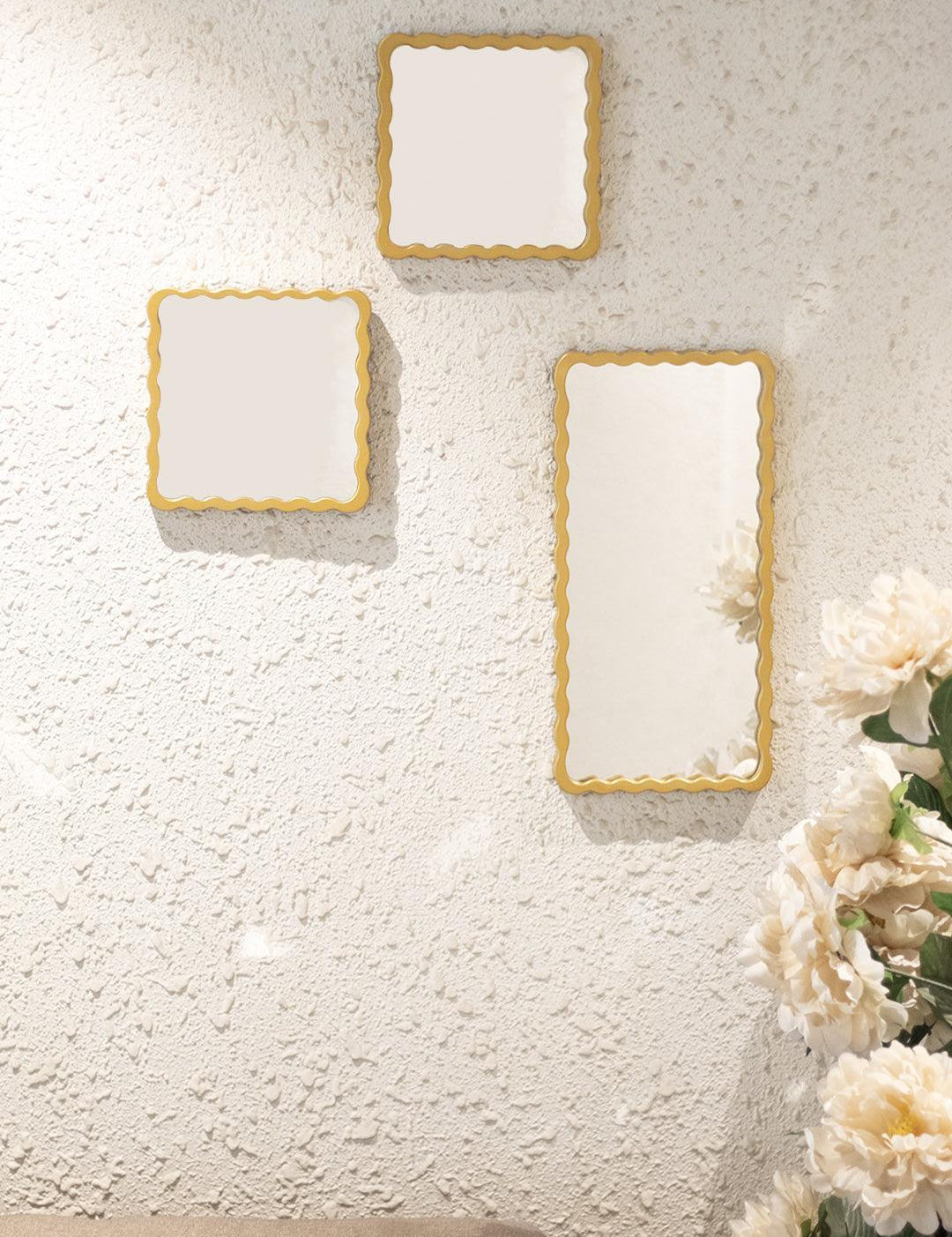 Decorative Wall Mirrors For Home Decoration (Set of 3 Mirrors) - MARKET 99