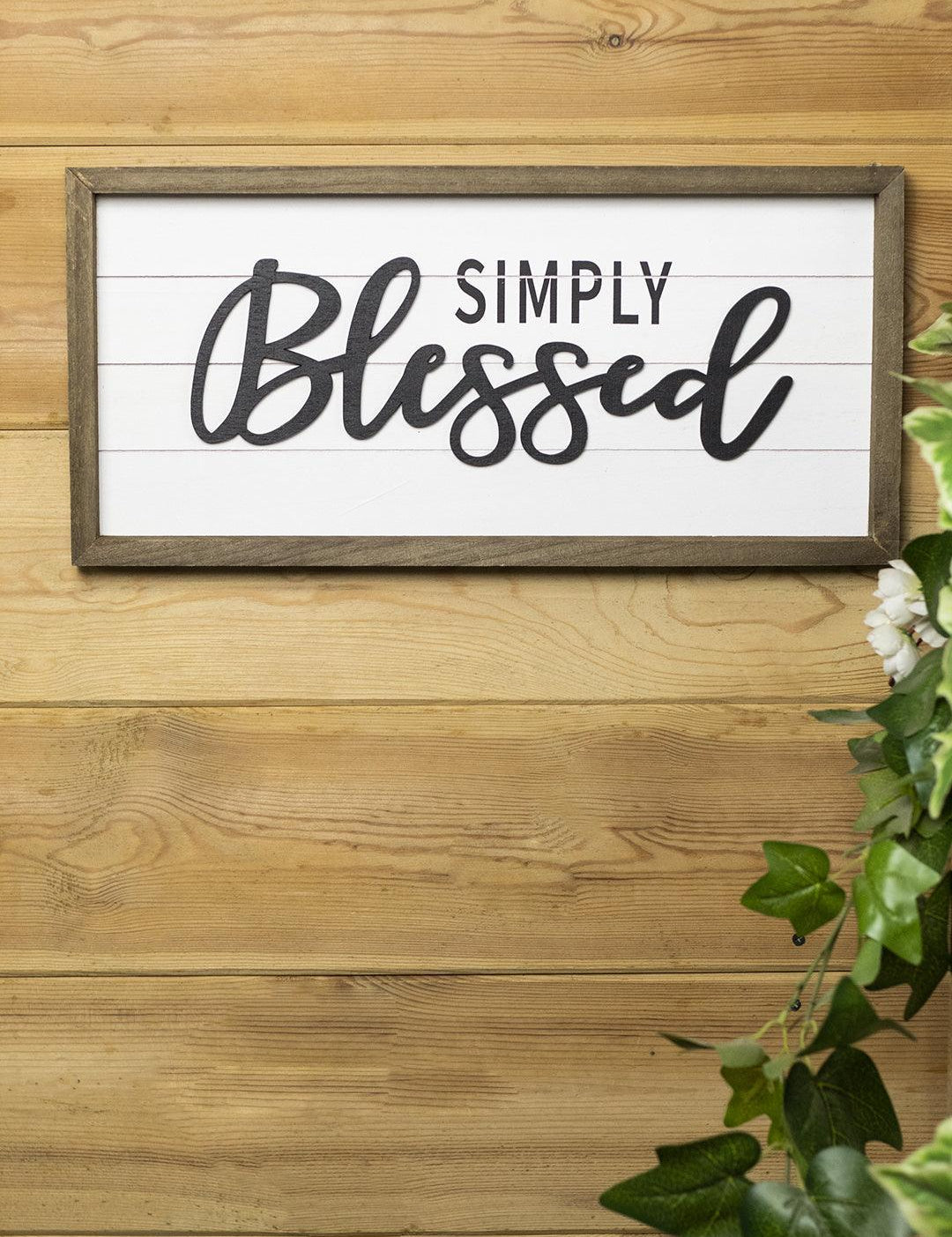 Decorative Wall Plaques - SIMPLY Blessed - MARKET 99