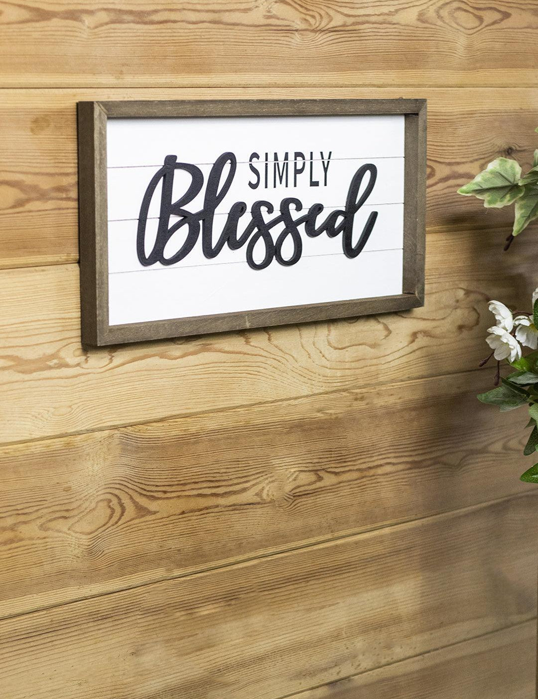 Decorative Wall Plaques - SIMPLY Blessed - MARKET 99