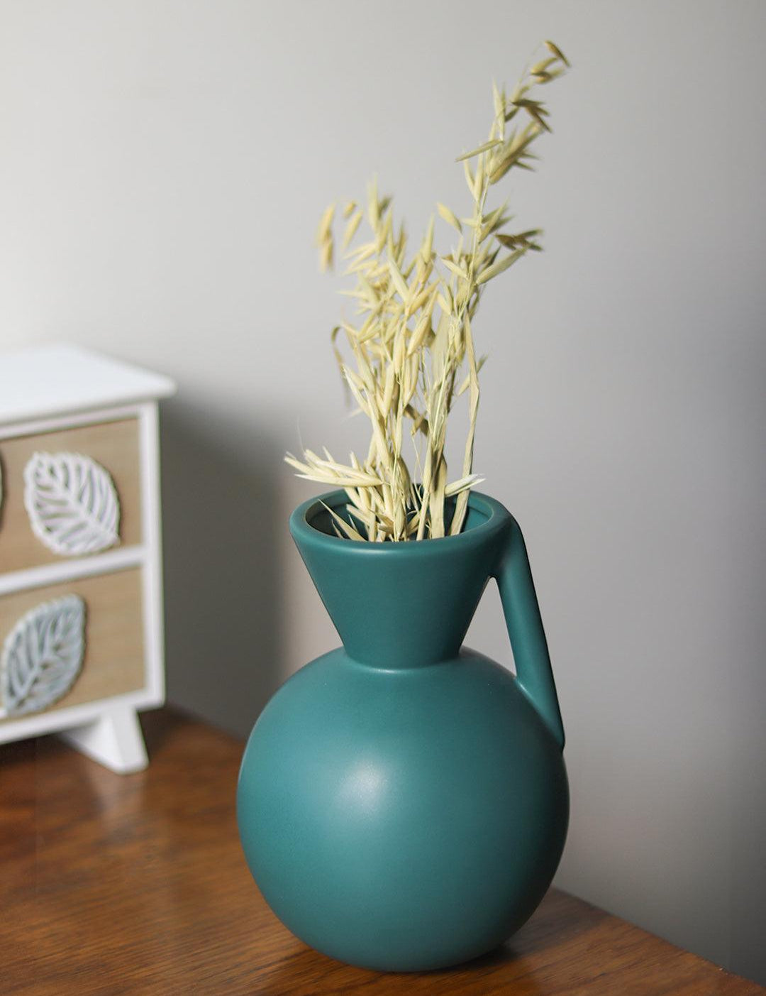 Deep Sea Green Decorative Vase - MARKET 99