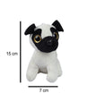 DIMPLY STUFF Dog Standing Stuffed Animal (15cm, Cream) - Plush Toy - MARKET 99